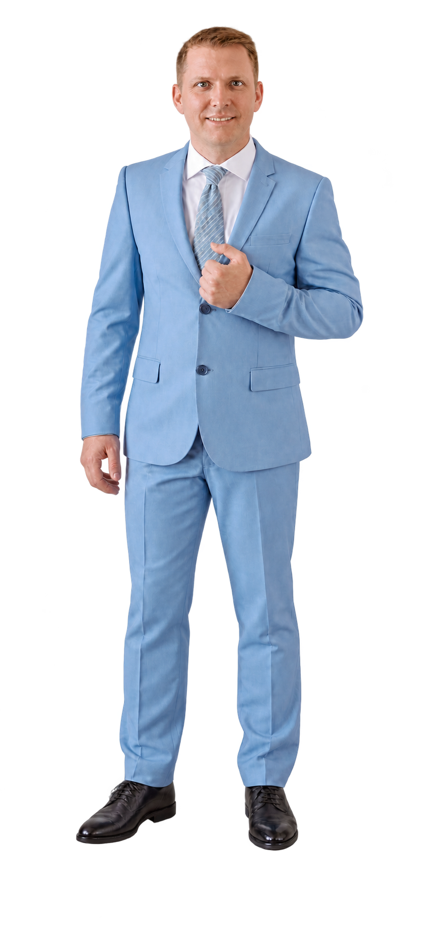 Daniel Smallie of Real Estate Source Inc. in a light blue suit